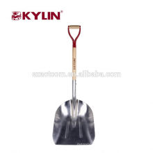 Alunimum Shovel Scoop With D Grip Wooden Handle